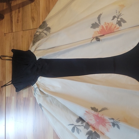 Vintage 50s Wiggle Cocktail Dress XS with Beautiful Reversible Hostess Skirt M - Picture 14 of 16